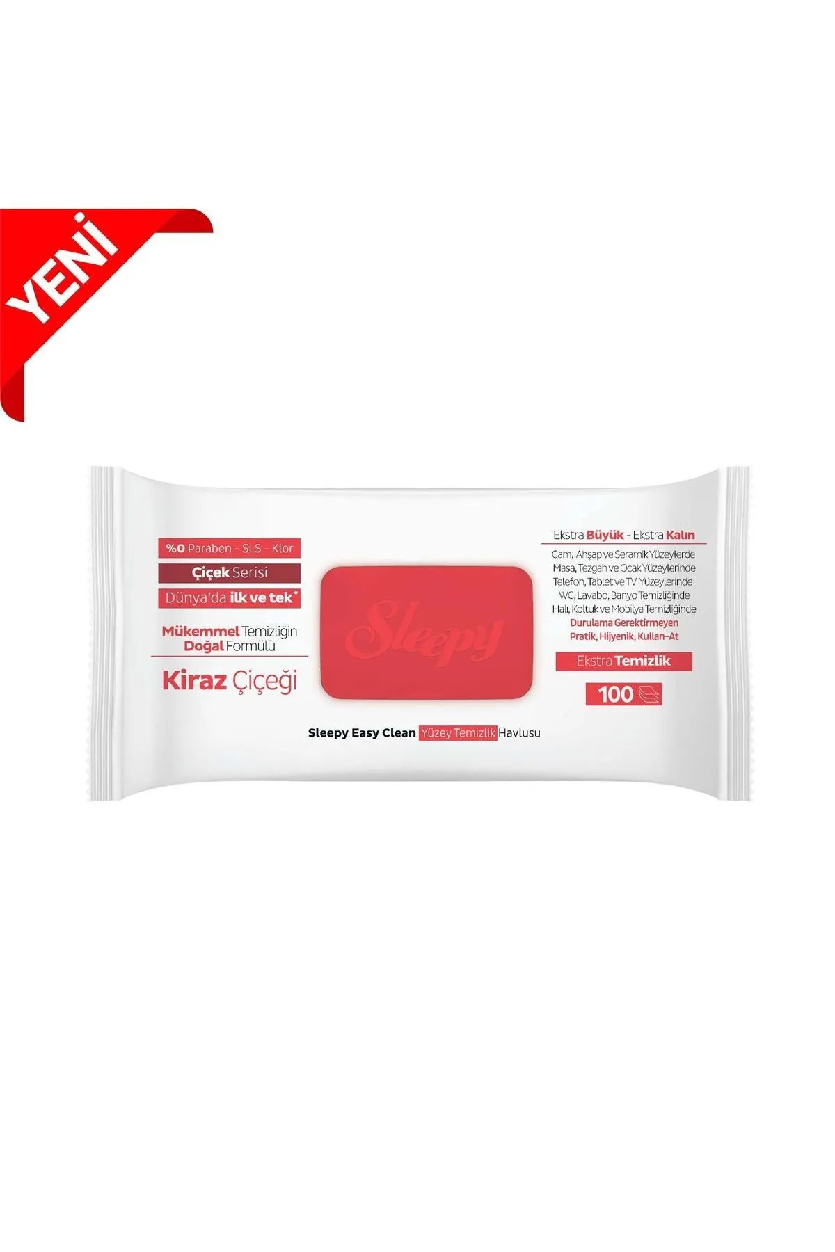 Sleepy Easy Clean Yüzey Temizlik Havlusu 100 Yaprak Kiraz Çiçeği Kokulu