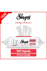 Sleepy Easy Clean Yüzey Temizlik Havlusu 100 Yaprak Kiraz Çiçeği Kokulu