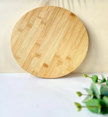 Bambu Döner Yuvarlak Sunumluk 30*30*0.8 Cm Ahşap