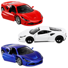 Canem Araba Metal Çek Bırak Ferrari Beyaz