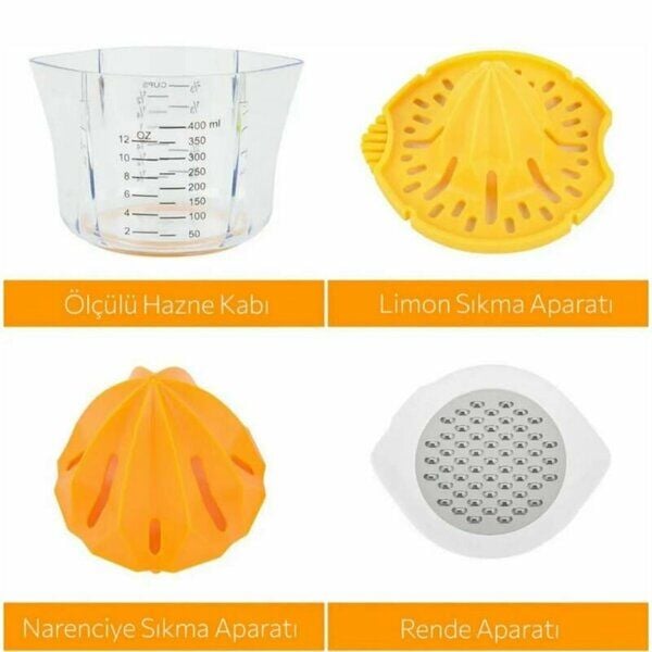 Urve Rendeli Limon ve Portakal Sıkacağı Sarı