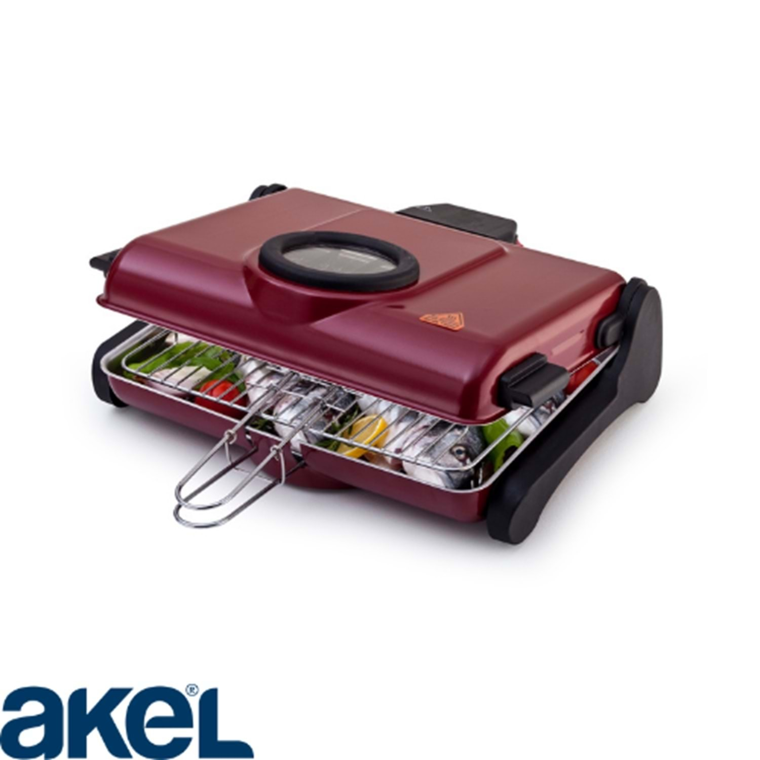 Akel Ab661 Camlı Izgara Bordo