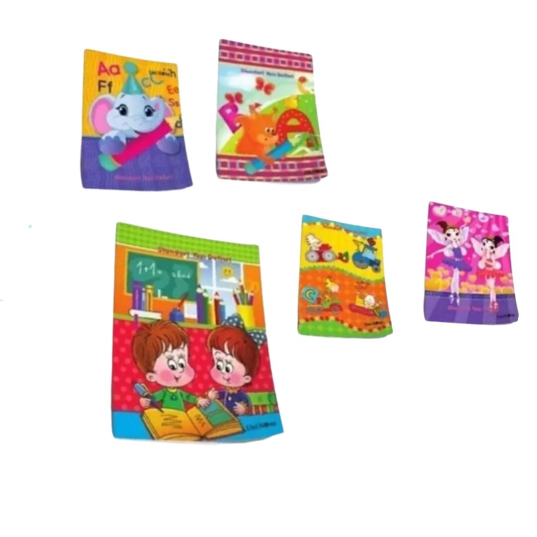 Çınar 40 Yaprak Yazı Defter Küçük Boy Karton Kapak Karışık Renkli