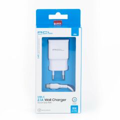 Acl Şarj Aleti  Type-C 2.1 A 1 Mt Ac-2 Beyaz