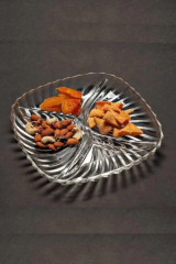 Santa Bölmeli Çerezlik Sunum Tabak 24 Cm