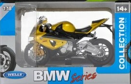 Welly Motosiklet Metal Bmw Sarı