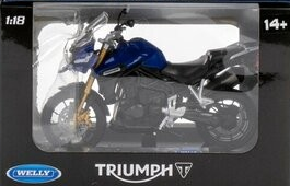 Welly Motosiklet Metal Triumph Saks Mavi