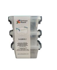 Çankaya Sweet Kare 3 Lü Saklama Kabı