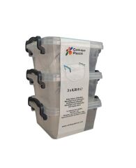 Çankaya Sweet Kare 3 Lü Saklama Kabı