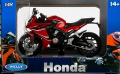 Welly Motosiklet Metal Honda Kırmızı