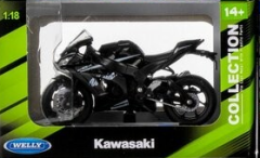 Welly Motosiklet Metal Kawasaki Siyah