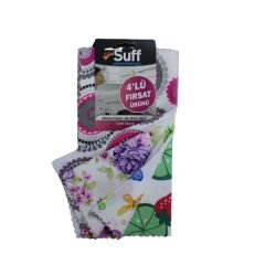 Suff Bez Mutfak Çiçek Sepeti 4 Lü 32X32 Cm 250 Gr