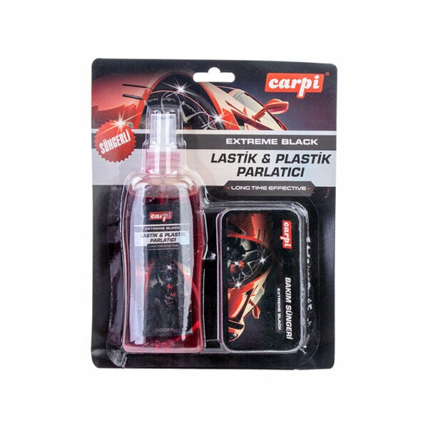 Carpi Lastik ve Plastik Parlatıcı Süngerli Set 200 Ml