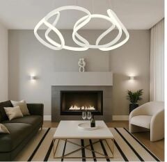 Avize Sarkık Ahtapot Model 3 Kanatlı 60 Cm