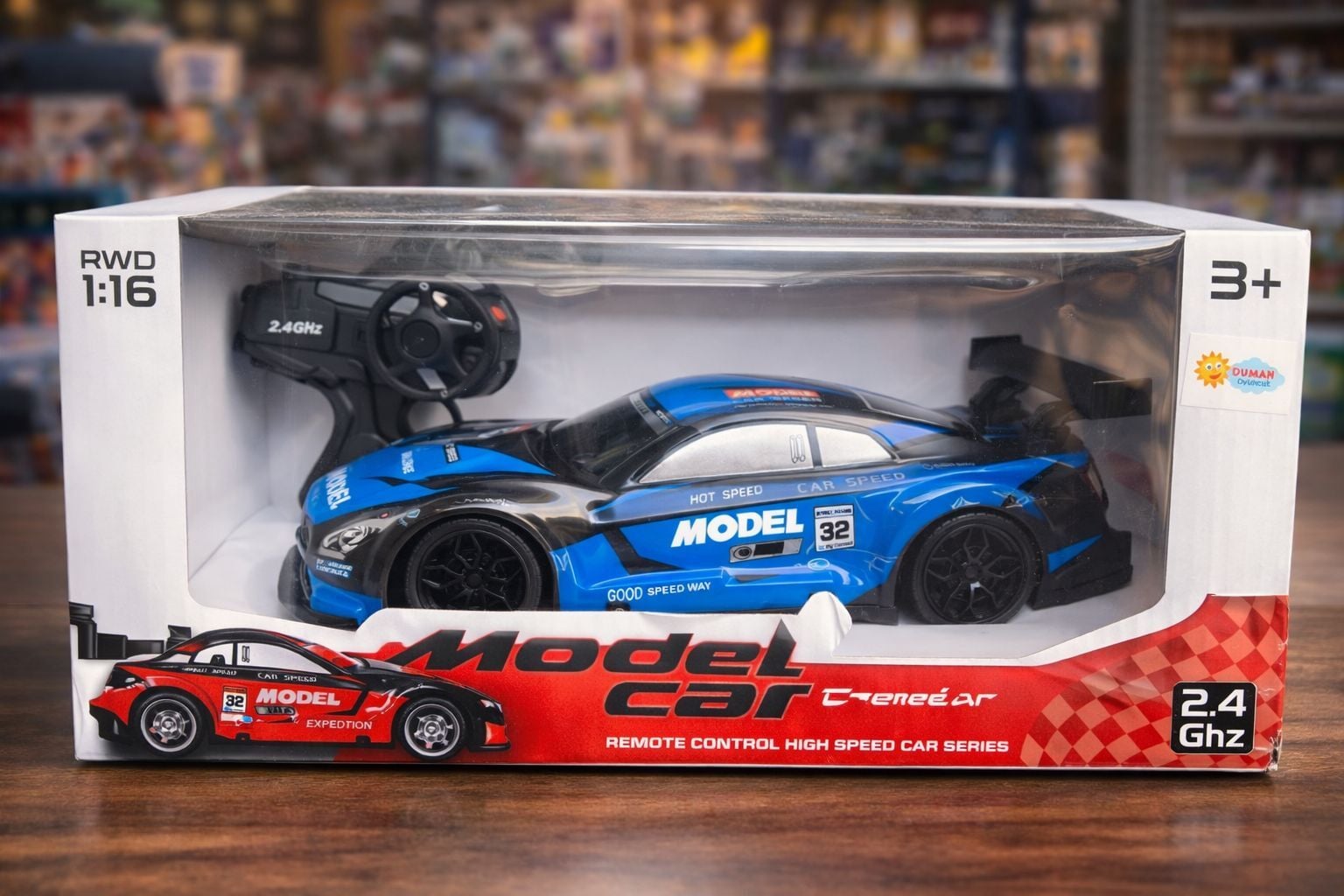 Duman Toys Yarış Araba Kumandalı Uzaktan Şarjlı Mavi