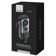Venandin 22.5 W 30.000 Mah Powerbank Siyah