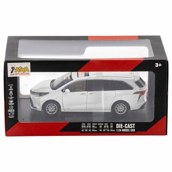 Asya Model Araba Metal Toyota Sienna Beyaz