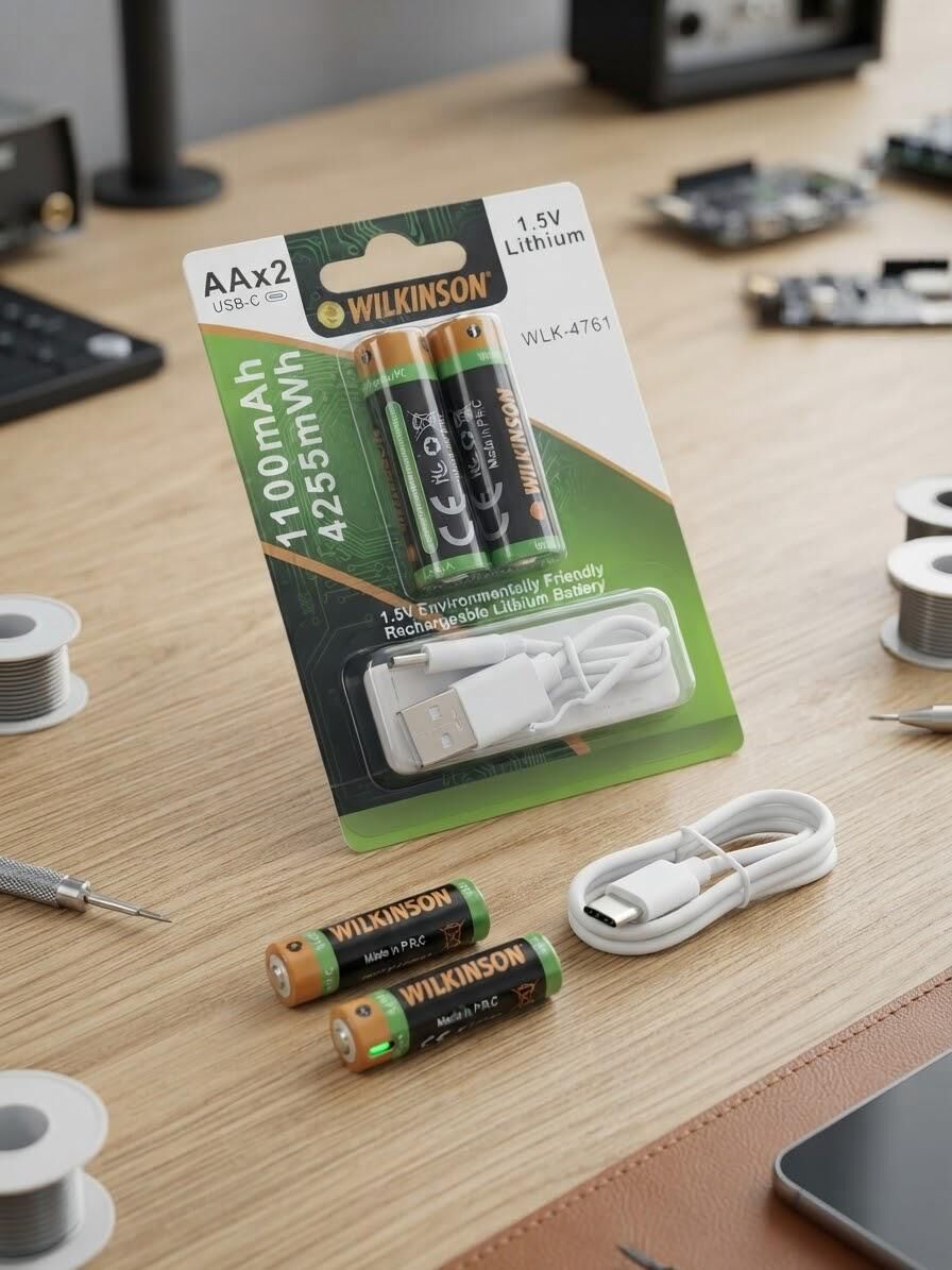 Wilkinson Şarj Edilebilir Lityum Pil Usb-C Girişli
