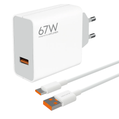 Katjmer Şarj Aleti Usb To Type-C Kablo 67 W Beyaz