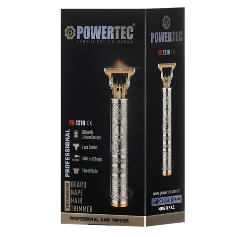 Powertec Tr-1210 Sakal Ense Çizim Traş Makinesi T-Bıçak