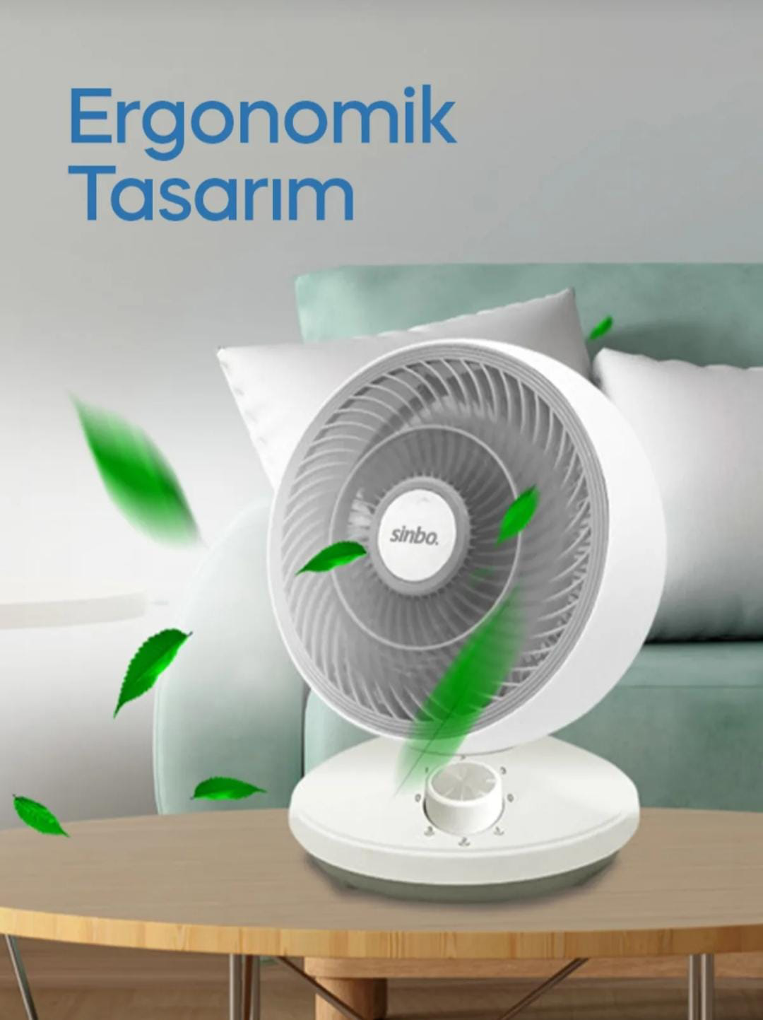 Sinbo Mini Vantilatör Sf-7701 Beyaz