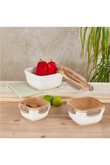 Vip Ahmet Kumsal Kare Saklama Kabı 3'lü Set