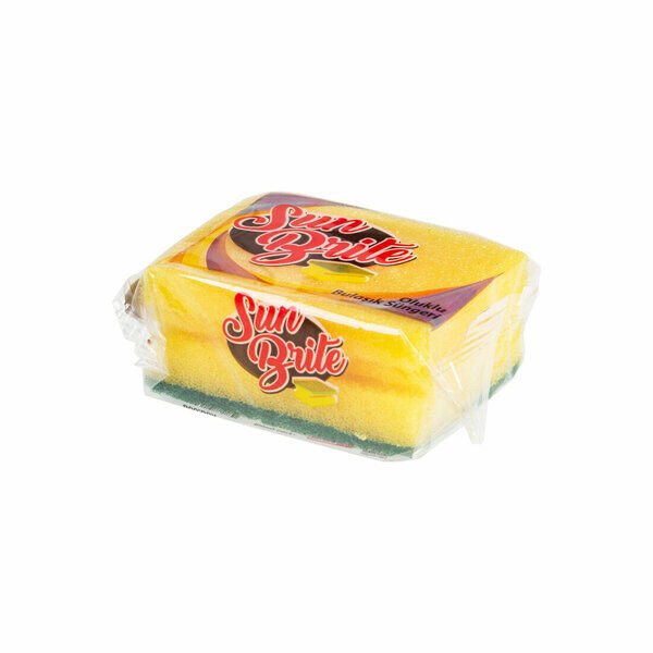 Sun Brite Bulaşık Süngeri Oluklu Sarı