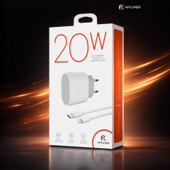 Katjmer Şarj Aleti Type-C To Lightning Kablo 20 W Beyaz
