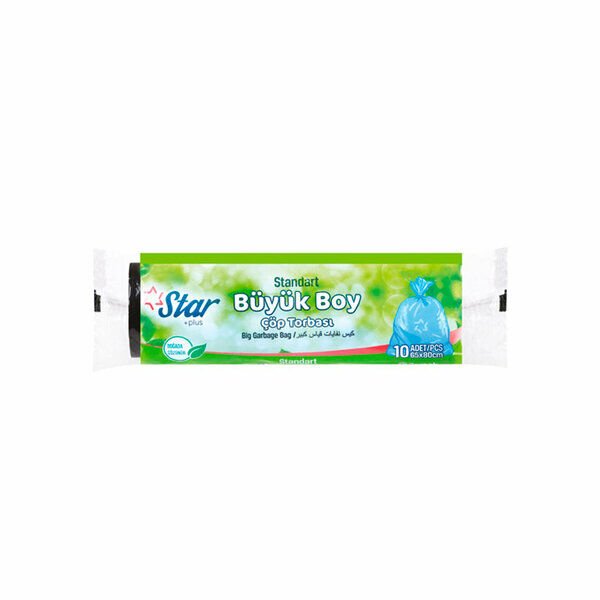Starplus Çöp Poşeti Büyük Boy  Ebat 65X80 60Gr Mavi