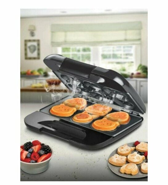 Kiwi Waffle Makinesi Çocuk 750 W Siyah