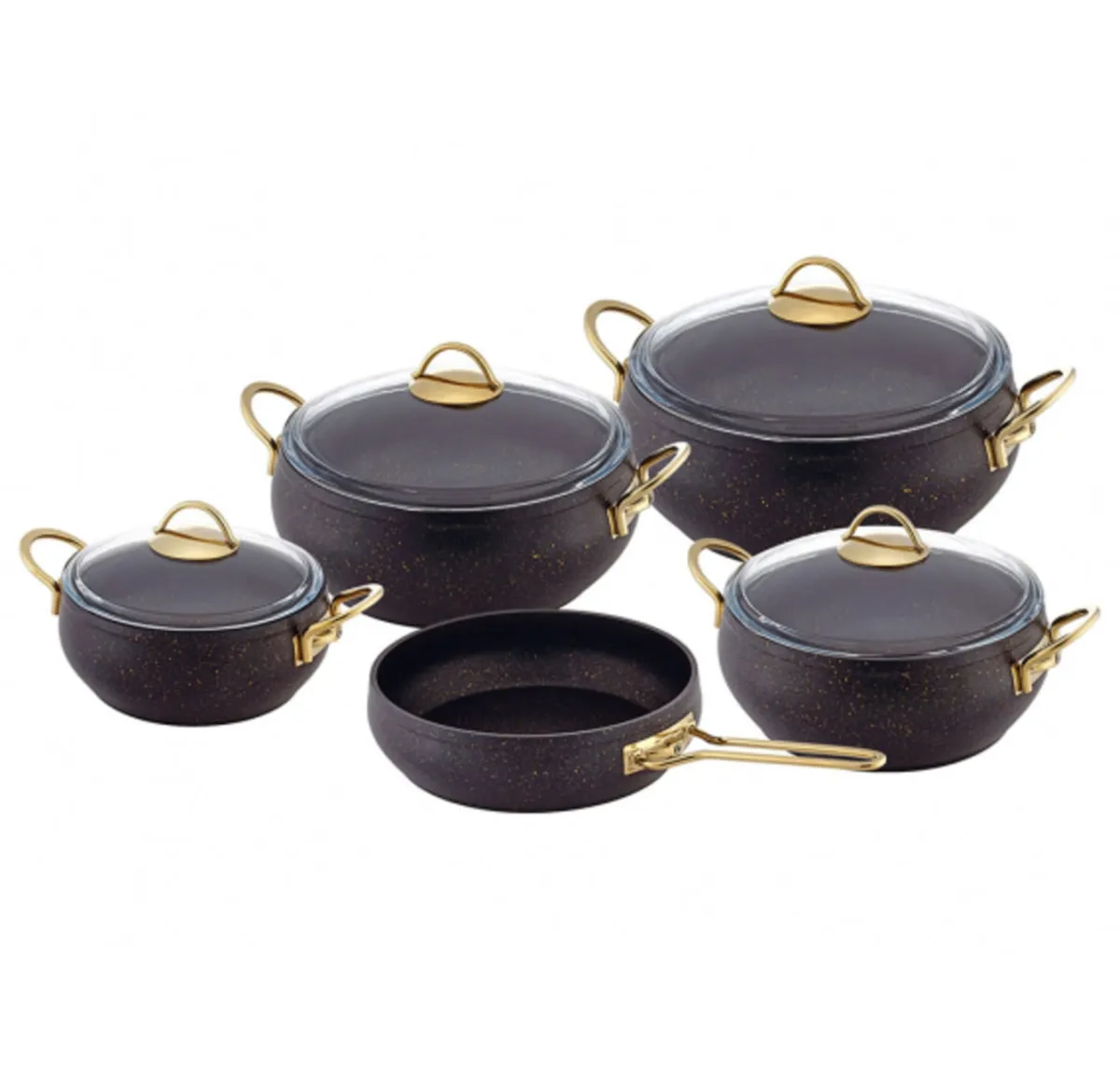 Vivaldi Tencere Tava Seti 9 Parça Babil Serisi