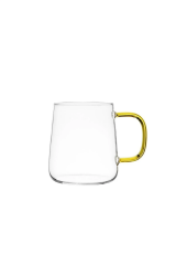 Krd Home Deli Glassware Bardak Kupa Cam Kulplu Borosilikat GBP27 520 Ml Sarı