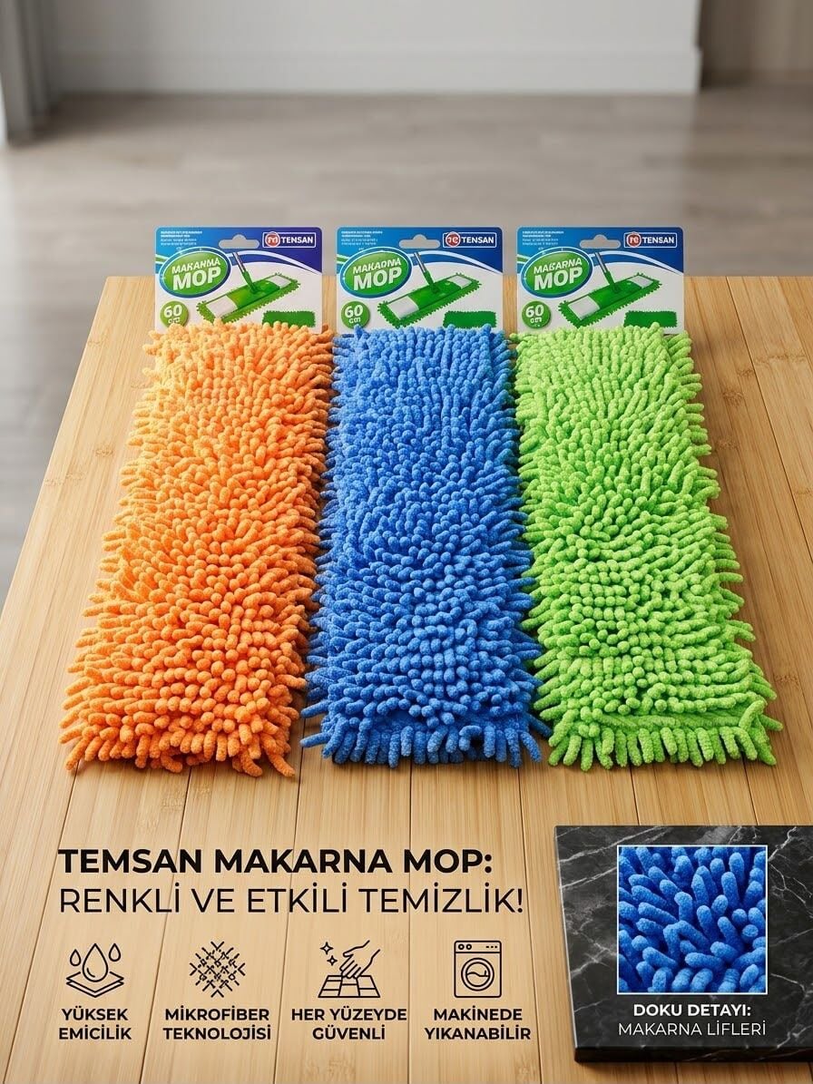 Temsan 60 Cm Mikrofiber Makarna Mop