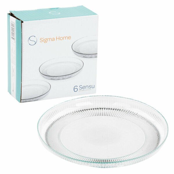 Sigma Tabak Pasta 16 Cm 6 lı Sensu Şeffaf