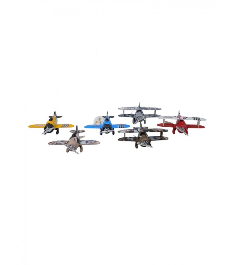 Duman Toys Uçak Pervaneli Metal Çek Bırak Sarı