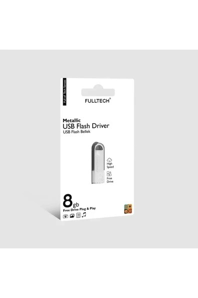 Fulltech Usb Flash Bellek 8 Gb Metal Gümüş