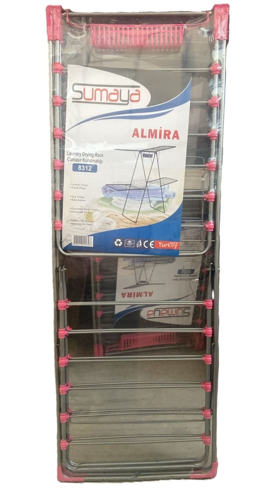 Sumaya Almira Çamaşır Kurutmalığı Çift Kat