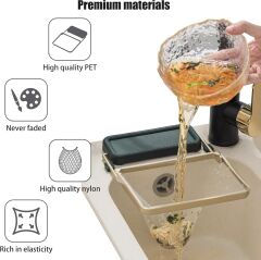 Emka Home Katlanabilir Mutfak Lavabo Filtre File Askı Seti