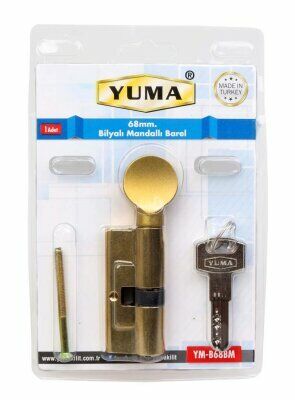 Yuma Kilit Bilyalı Barel Mandallı 68 Mm Gold