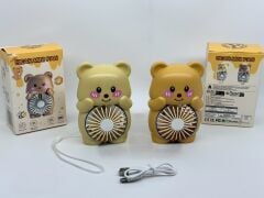 Nevvalife-10 Ayıcıklı El Fanı Masa Lambası