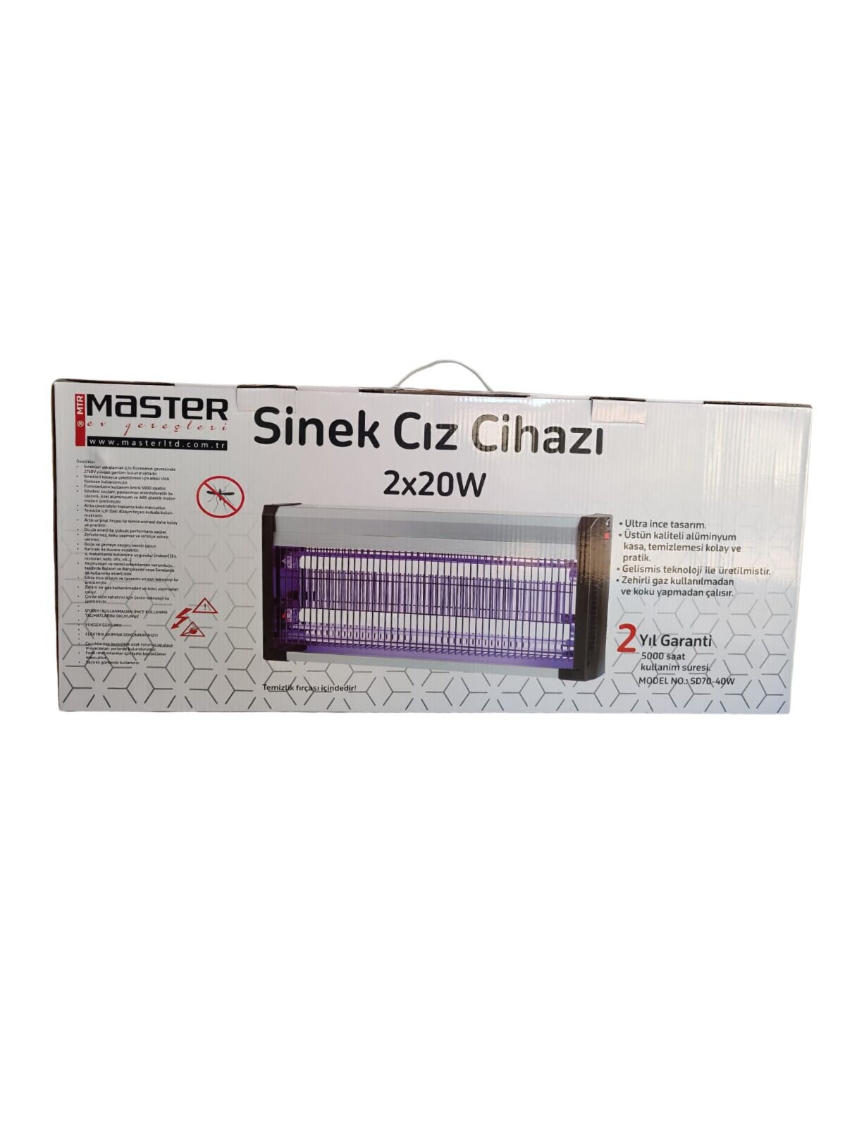 Master Sd-70 2X20 40 W  Sinek Yakıcı Öldürücü Sinek Cız Cihazı
