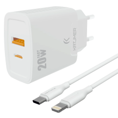 Katjmer Şarj Aleti Type-C To Lightning Kablo 20 W