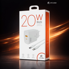 Katjmer Şarj Aleti Type-C To Lightning Kablo 20 W