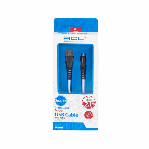 Acl Şarj Kablo Usb Örgülü Mikro 2 A 1 Mt