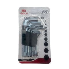 Maxel Gold Crv Solid Alyan Seti Kısa 9 Parça Düz 120 Mm Gümüş