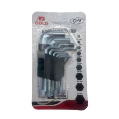 Maxel Gold Crv Solid Alyan Seti Kısa 9 Parça Düz 120 Mm Gümüş