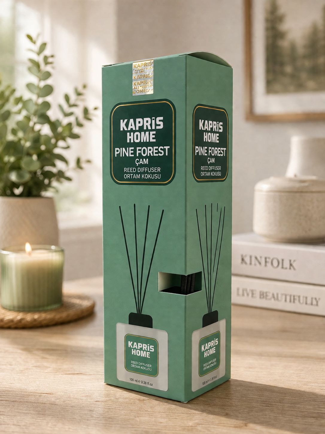 Kapris Home Bambu Çubuklu Ortam Kokusu Çam