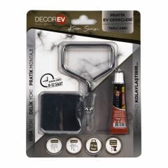 Decorev Krom Tekli Askı