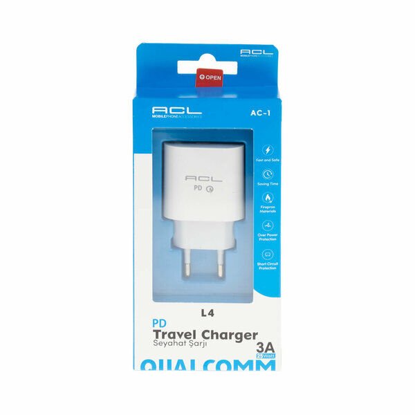 Acl Şarj Başlık Adaptör Usb 3 A 20 W Ac-1