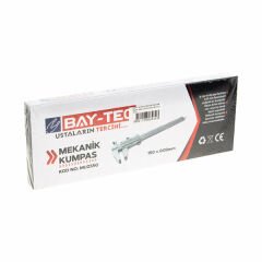 Baytec Kumpas Mekanik Milimetrik Ölçüm Aleti 150X0.02 Mm Gümüş